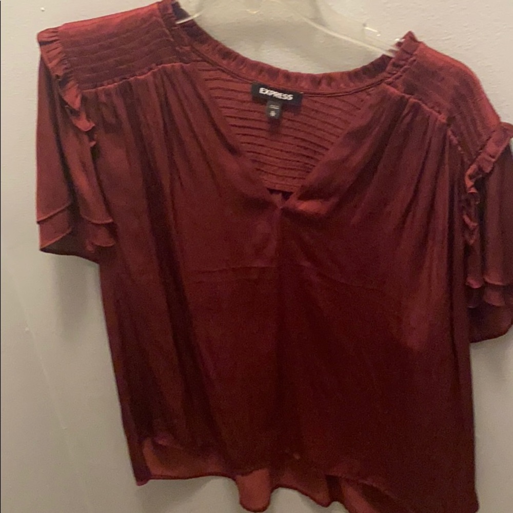 Cute burgundy women’s blouse